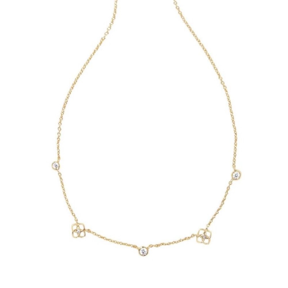 FINAL SALE Kendra Scott Gold Necklace with Pearl Accents
